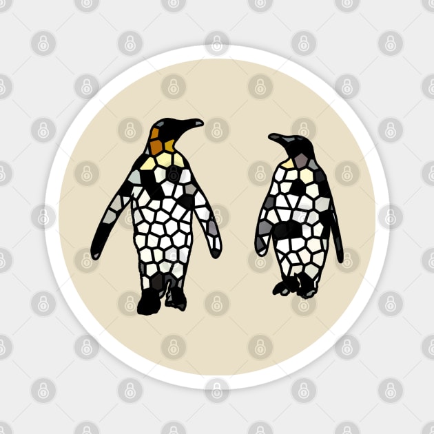 Cellular Penguin Mosaic in Digital Magnet by narwhalwall